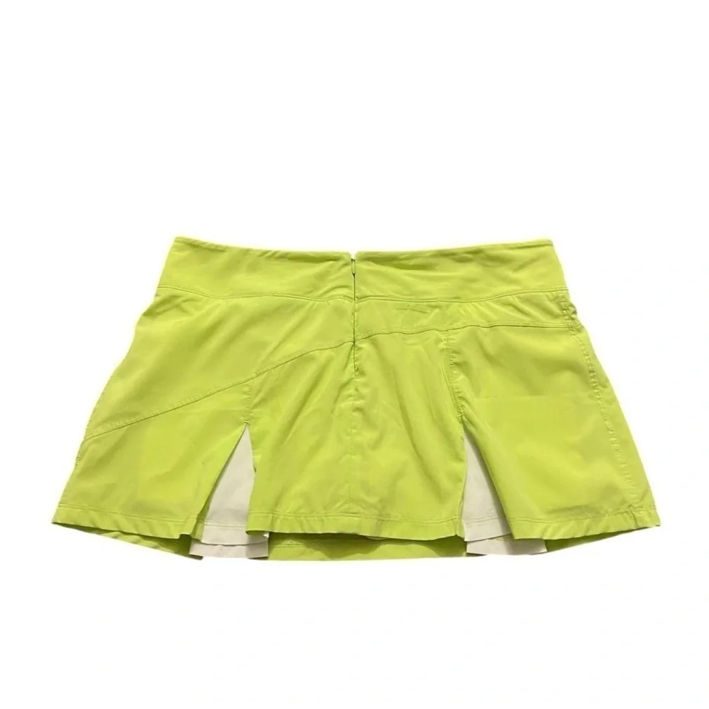 Yellow and White Tennis Skirt
